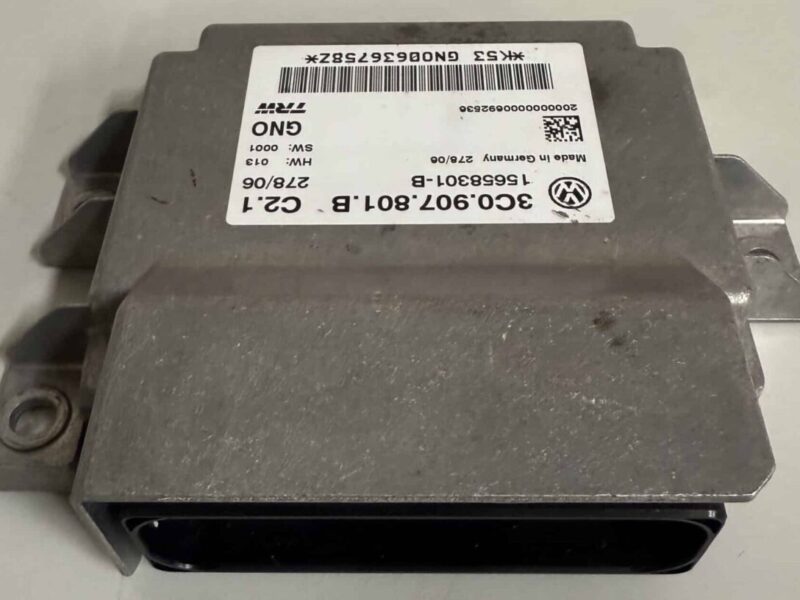 Original gebraucht Parkbremse Handbremse Steuergerät VW Passat 3C. Oe-Teilenummer: 15658301-B, 3C0907801B