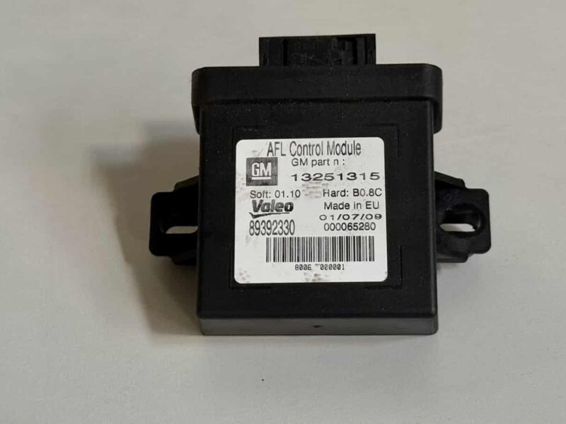 Original gebraucht Steuergerät Kurvenlicht AFL Opel Corsa D 2009. Oe-Teilenummer: 13251315, 89392330