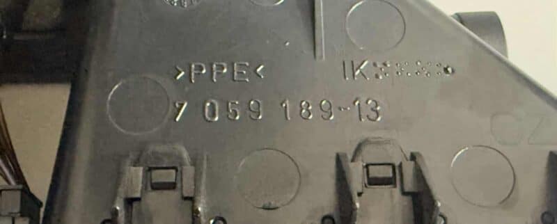 Original gebraucht Luftdüse Luftgitter Ziergitter BMW 116i E81 2011. Oe-Teilenummer: 705918913, 705918913