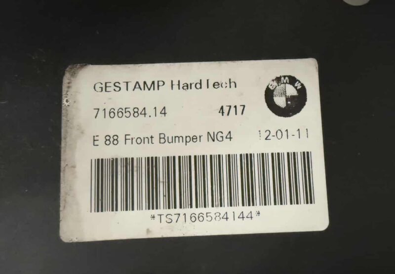 Original gebraucht Frontpaneel Frontblech Stoßstangenrahmen vorne Träger BMW 116i E81 2011. Oe-Teilenummer: 716658414, 1857515016, 716658414