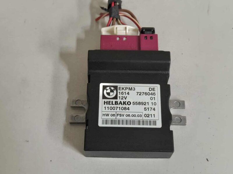 Original gebraucht Steuergerät Kraftstoffpumpe EKPM3 BMW 116i E81 2011. Oe-Teilenummer: 7276046, 16147276046, 7276046, 55892110