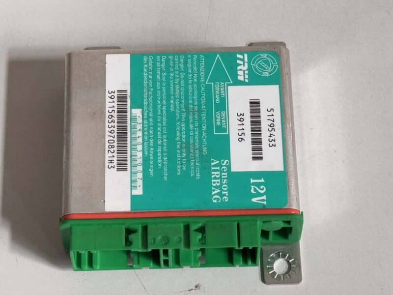 Original gebraucht Airbag Modul Steuergerät FIAT Punto 1.2 2008. Oe-Teilenummer: 51795433, 391156, 51795433
