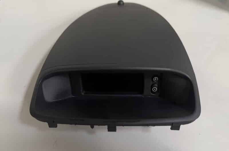 Original gebraucht INNENAUSSTATTUNG BOARDCOMPUTER DISPLAY mit Verkleidung Opel Corsa D. Oe-Teilenummer: 13284430, 13205164