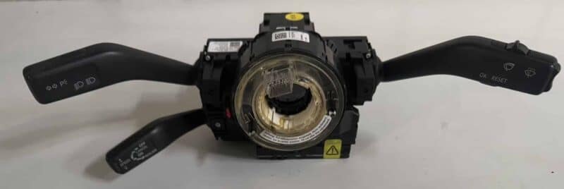 Original gebraucht Steuergerät Lenkrad Lenksäule mit Schleifring Airbag, Tempomatschalter, Lichtschalter, Wischerhebel, Blinkerschalter VW Passat 3C. Oe-Teilenummer: 3C0953549A, 3C0959653, 3C5953513, 3C5953507C, -
