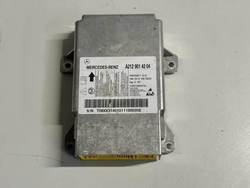 Original gebraucht Airbag Steuergerät Mercedes Benz W212 E-Klasse 2010. Oe-Teilenummer: A2129014204, 2129014204