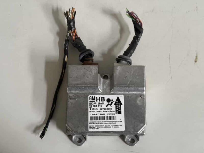 Original gebraucht Airbag Steuergerät Opel Corsa D 2009. Oe-Teilenummer: 13283819, 327963935, 327963935