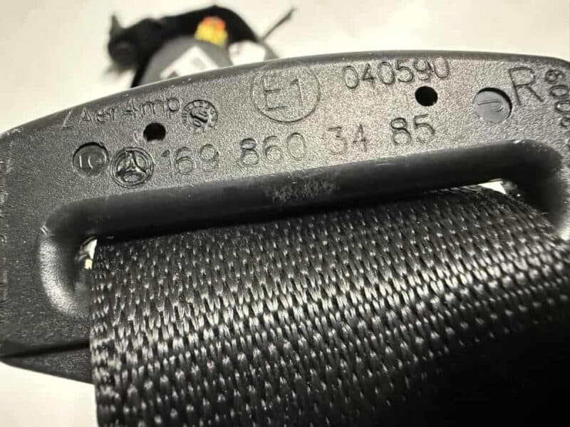 Original gebraucht Sicherheitsgurt vorne links Mercedes Benz BKlasse W245 B 170 2005. Oe-Teilenummer: A1698603485, 602876900, 1698603485, 602876900