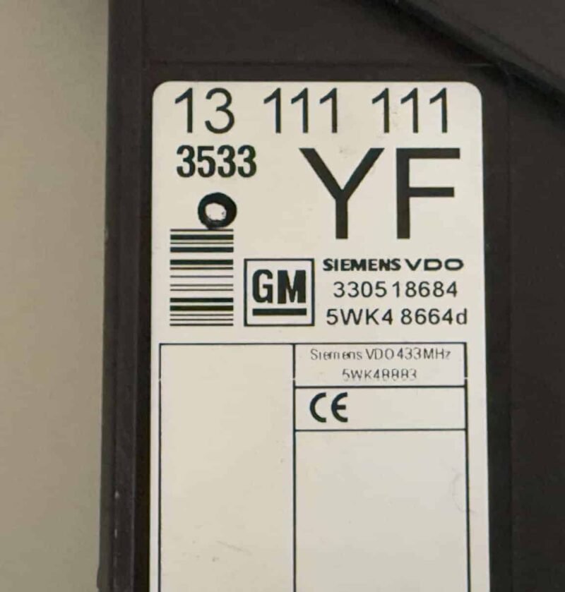 Original gebraucht Komfort-Steuergerät BCM OPEL MERIVA 2003. Oe-Teilenummer: 330518684, GM-13111111, 5WK48664d, 330518684, 5WK48883