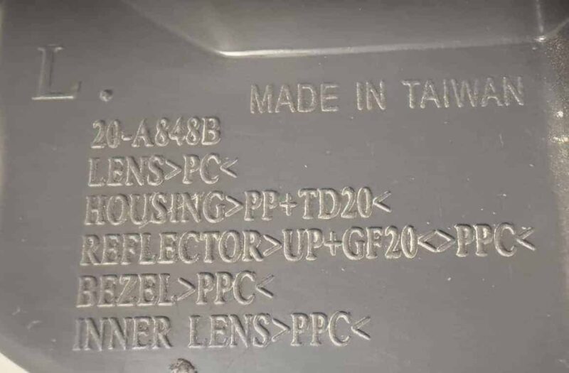 Original gebraucht Scheinwerfer Links FORD Fiesta 1.4L 2008. Oe-Teilenummer: 0301224301, 20A848, 0301224301