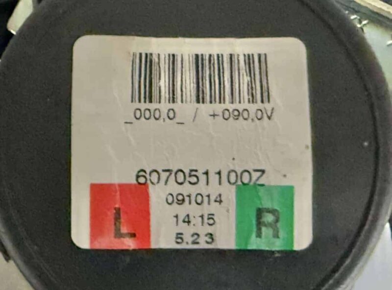 Original gebraucht Sicherheitsgurt Gurtstraffer Hinten Links BMW 116i E87 2009. Oe-Teilenummer: 607051100, 607051100Z