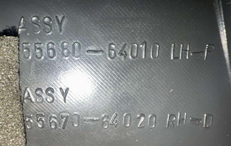 Original gebraucht Luftdüse Armaturenbrett mitte Rechts TOYOTA Verso 2008. Oe-Teilenummer: 6556444010, 655644-4010
