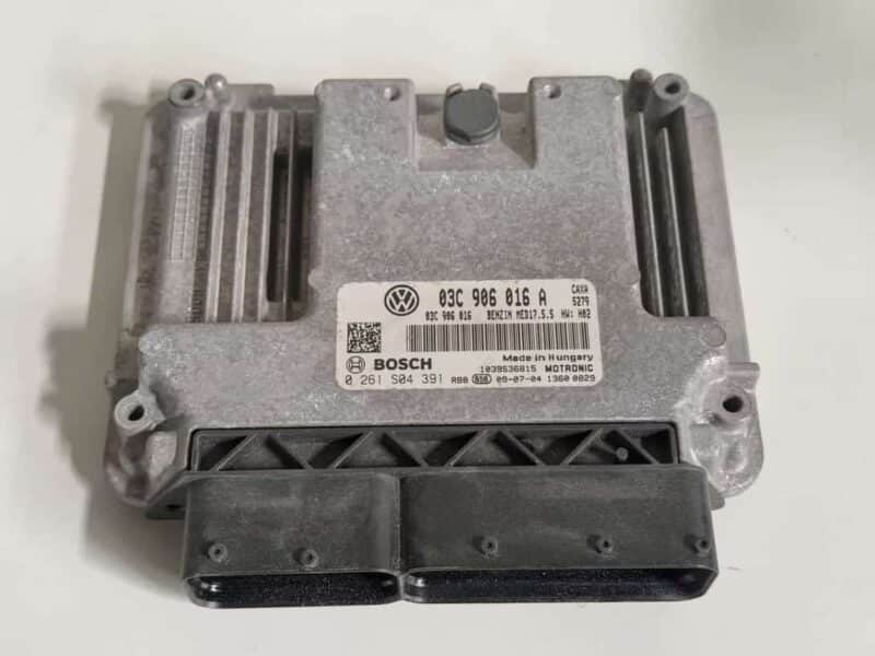 Original gebraucht Motor Steuergerät ECU VW Golf Plus 2009 MED17.5.5. Oe-Teilenummer: 03C906016A, 0261S04391, 03C906016A