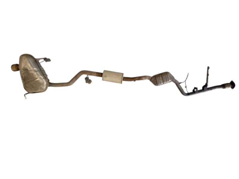Original gebraucht Auspuffanlage komplett mit Kat. BMW 116i E81 E87 2009. Oe-Teilenummer: 7564181, 7564180, Katalysator, Vorschalldämpfer, Nachschalldämpfer