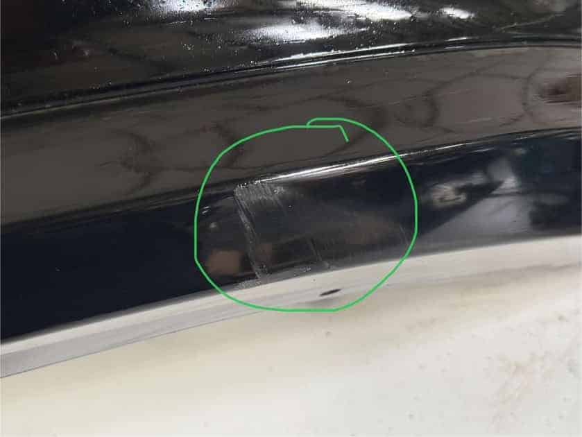 Original gebraucht Stoßstange hinten BMW 116i E81 E87 2009. Oe-Teilenummer: Stoßstangenträger hinten E81, -