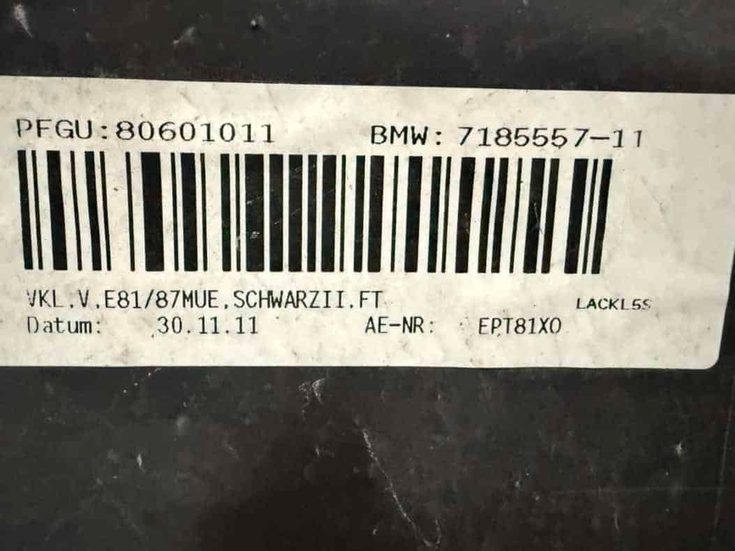 Stoßstange Vorne BMW 116i E81 E87 2009 7185557