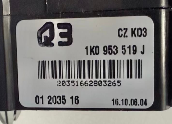 Lenkstockschalter Wischerschalter VW Golf Plus 2009 1K0953519J