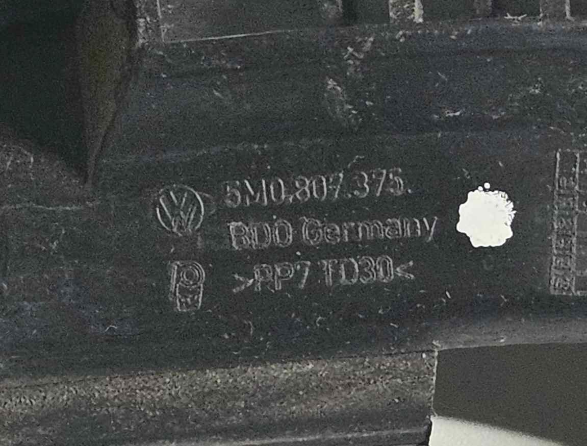 Führungsprofil Stossfänger Halterung hinten links VW Golf Plus 2009 5M0807375