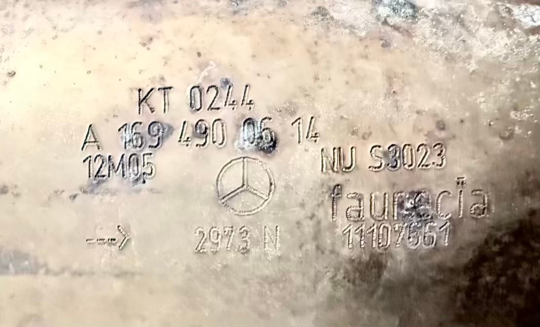 Kat Katalysator BKlasse W245 B170 2005 A1694900414, A1694900614