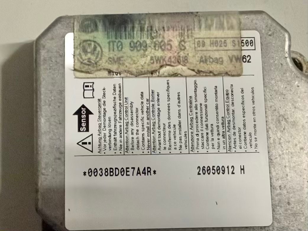 Steuergerät Airbag Airbagsteuergerät VW Touran 1.6 FSI 1T1 2003 1T0909605C