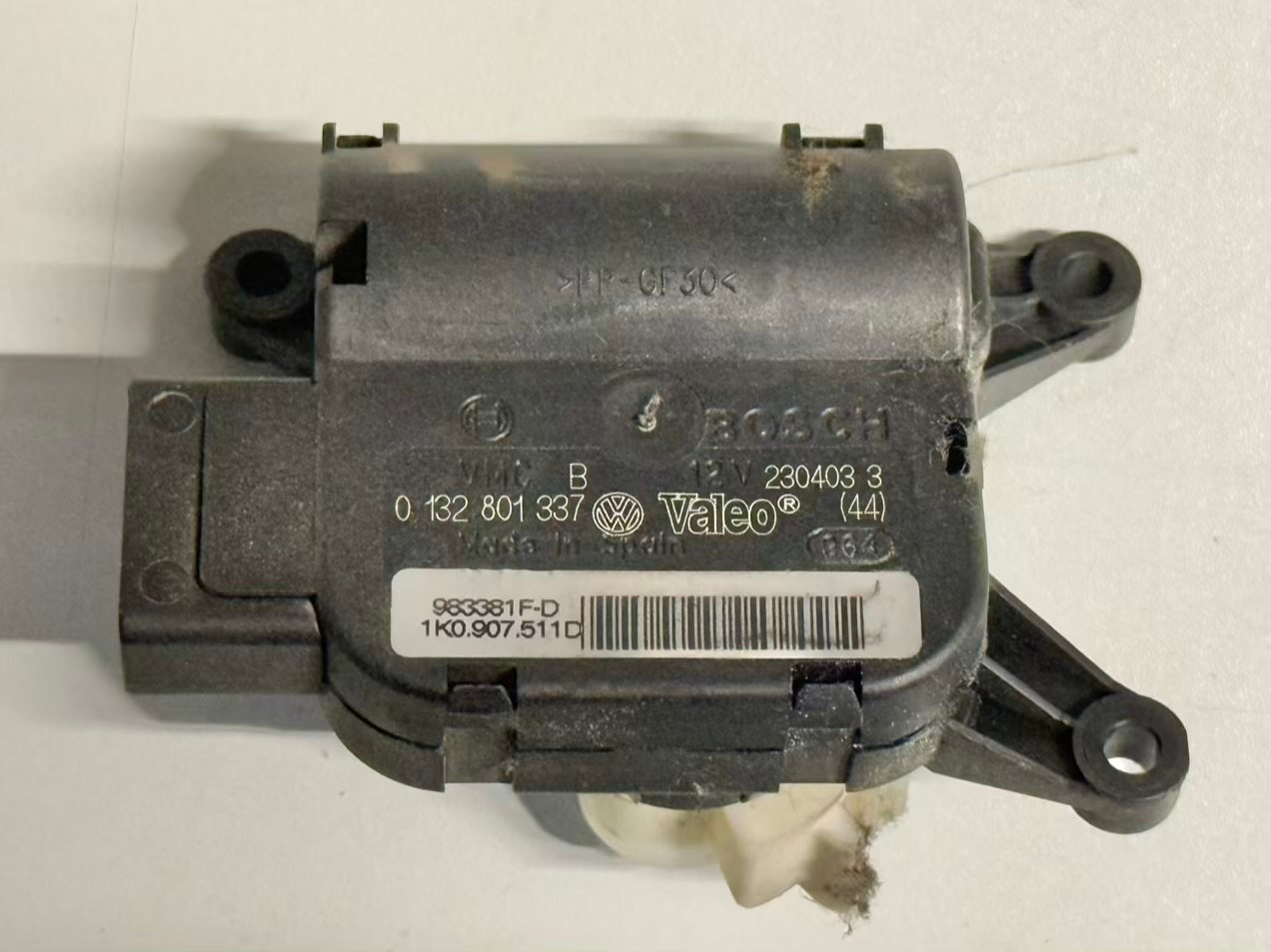 Stellmotor Regelklappe Klima VW Touran 1T1 2003 1K0907511D, 0132801337