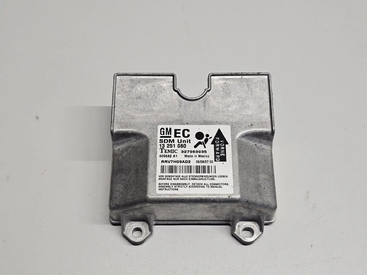 Airbagsteuergerät ASTRA-H 1.6 DOHC 2007 327963935