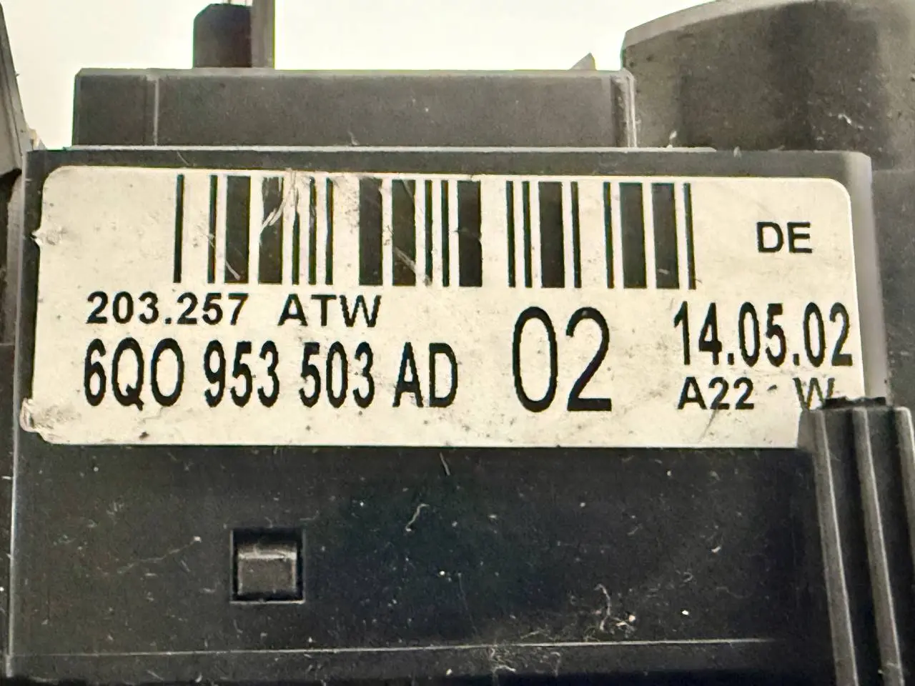 Lenkstockschalter Kombischalter Schleifring VW Polo 9N1 1,2L 2002 6Q0953503AD