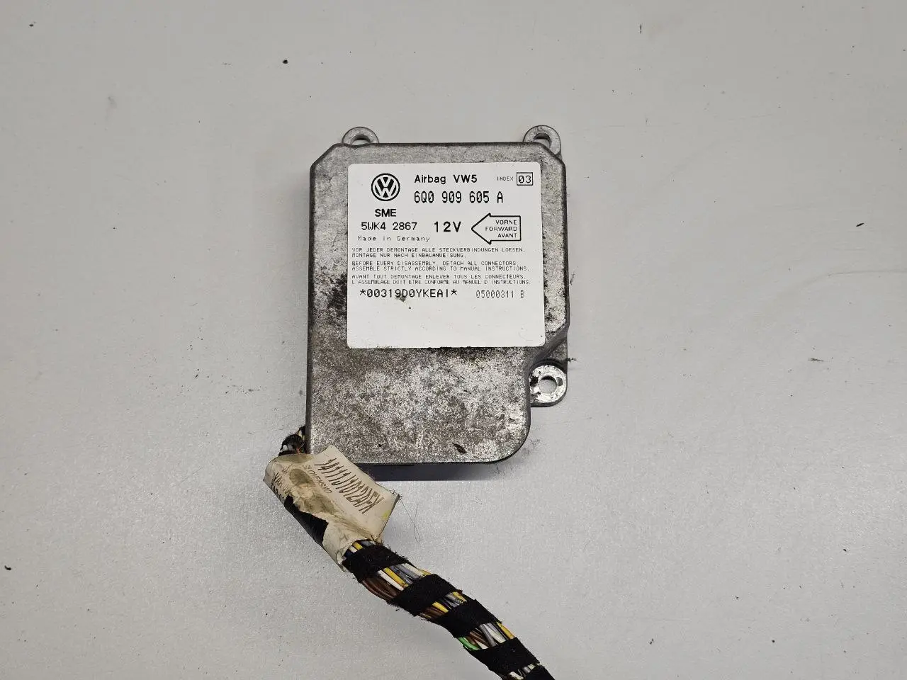 Airbag Steuergerät VW Golf 4 1,6 1J1 2000 6Q0909605A