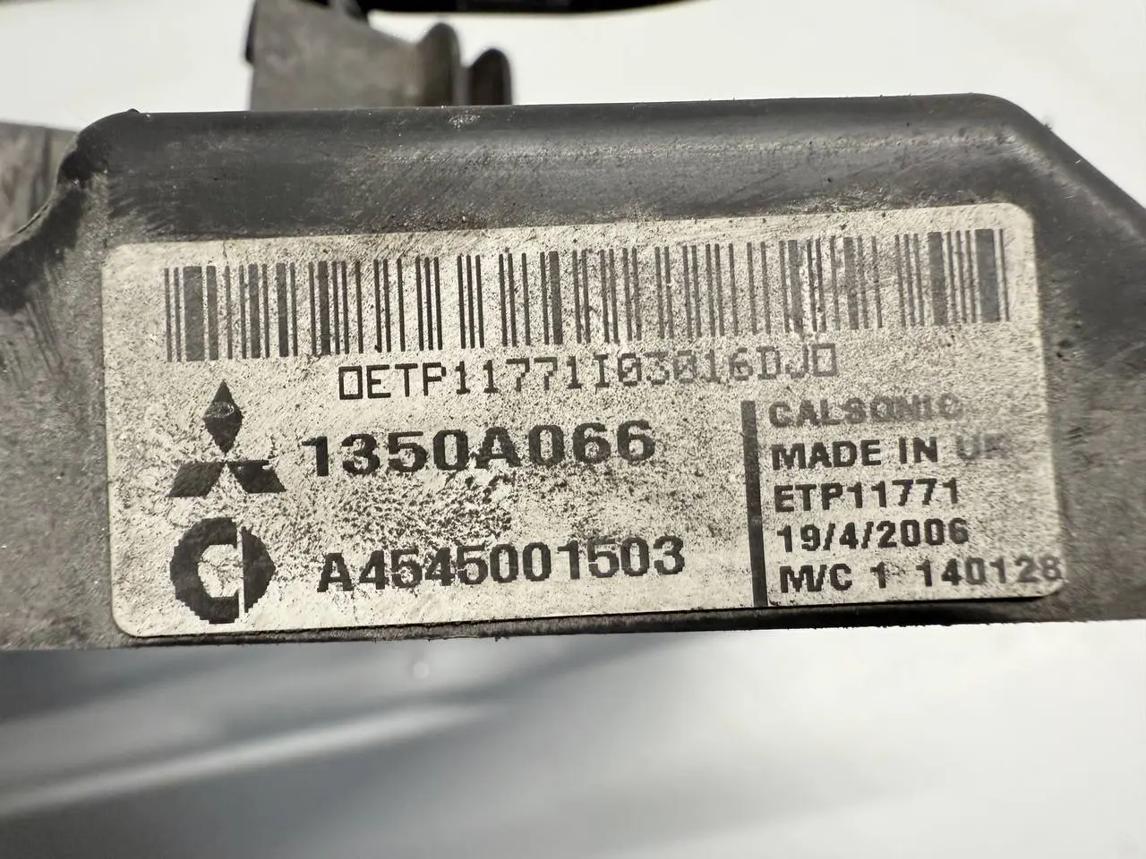 Kühlerlüfter Elektrolüfter Mitsubishi Colt 2006 1,3 1350A066, 4545001503