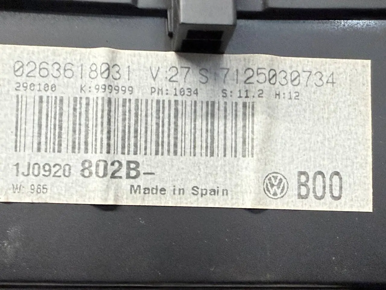 Tacho Kombiinstrument VW Golf 4 1,6 1J1 2000 1J0919861, 110008916