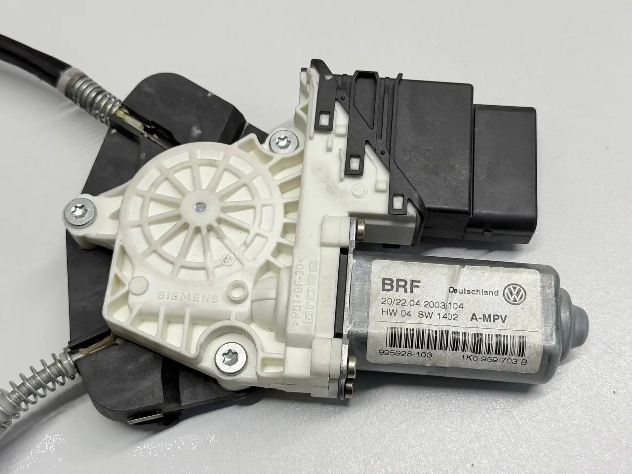 Fensterhebermotor mit Steuergerät VW Touran 1T1 2003 1K0959703B