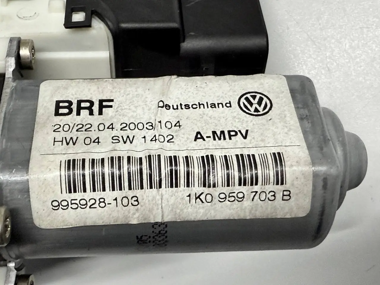 Fensterhebermotor mit Steuergerät VW Touran 1T1 2003 1K0959703B