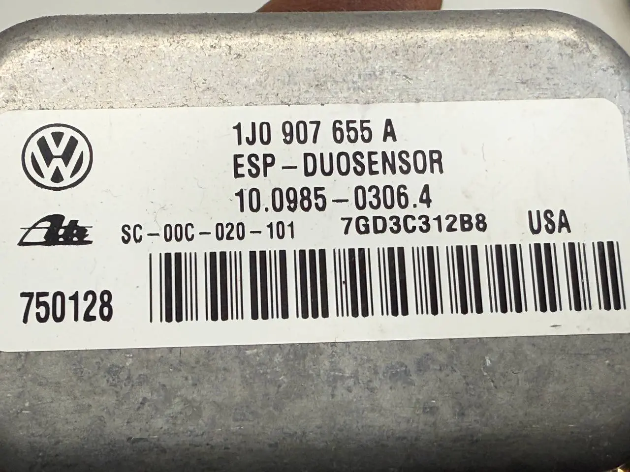 ESP-Sensor Drehwinkel Bremsdrucksensor VW New Beetle 2004 1C1 1J1907637, 1J0907655