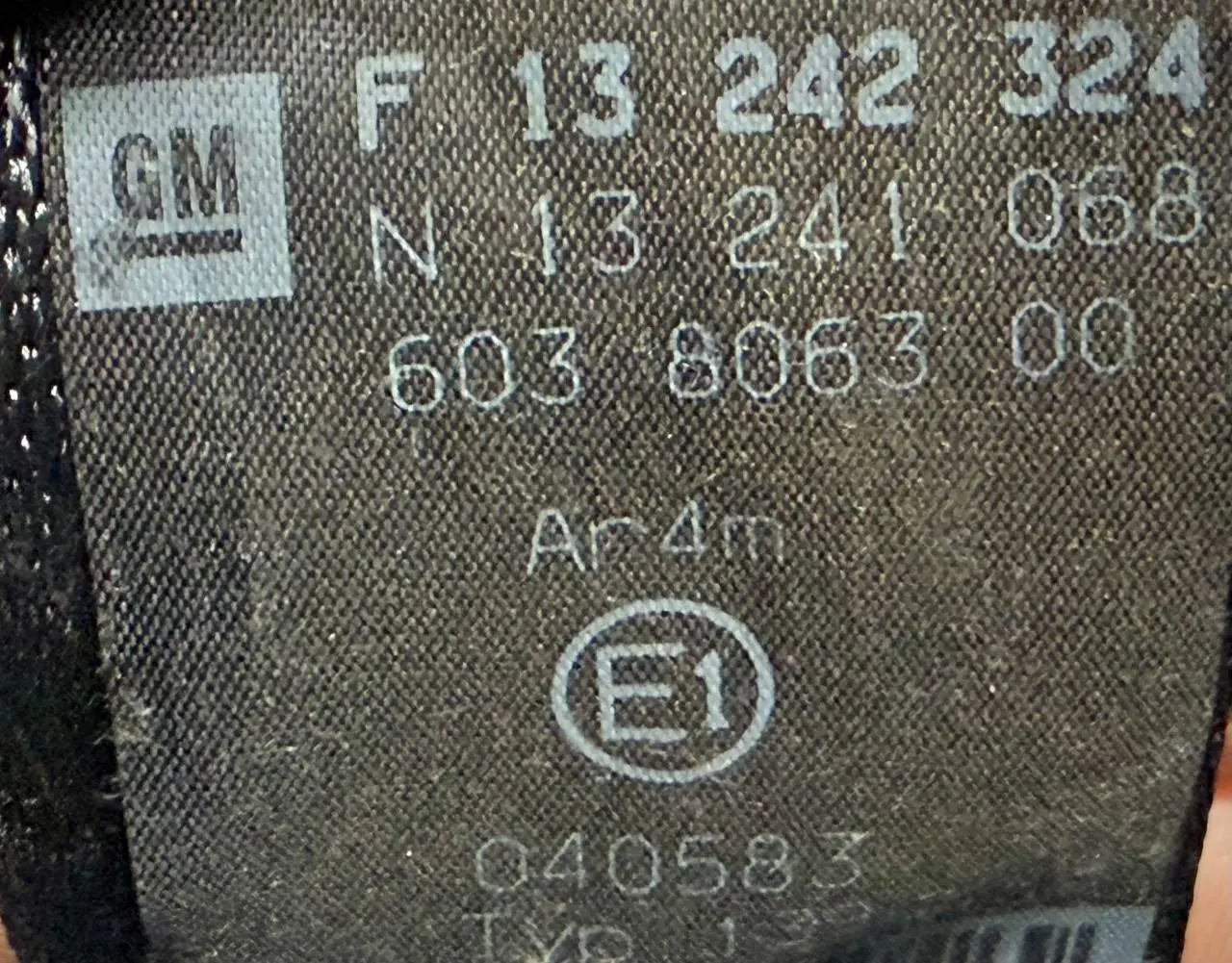 Sicherheitsgurt Gurtstraffer Hinten Rechts ASTRA-H 1.6 DOHC 2007 602143500B