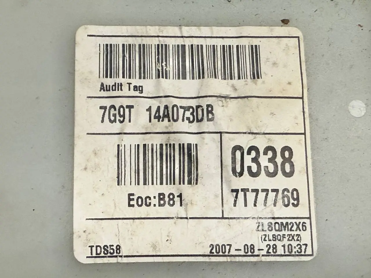 Relaiskasten Steuergerät BCM Sicherungskasten FORD Mondeo CA2 2.0L TDCi 2008 7G9T14A073DB