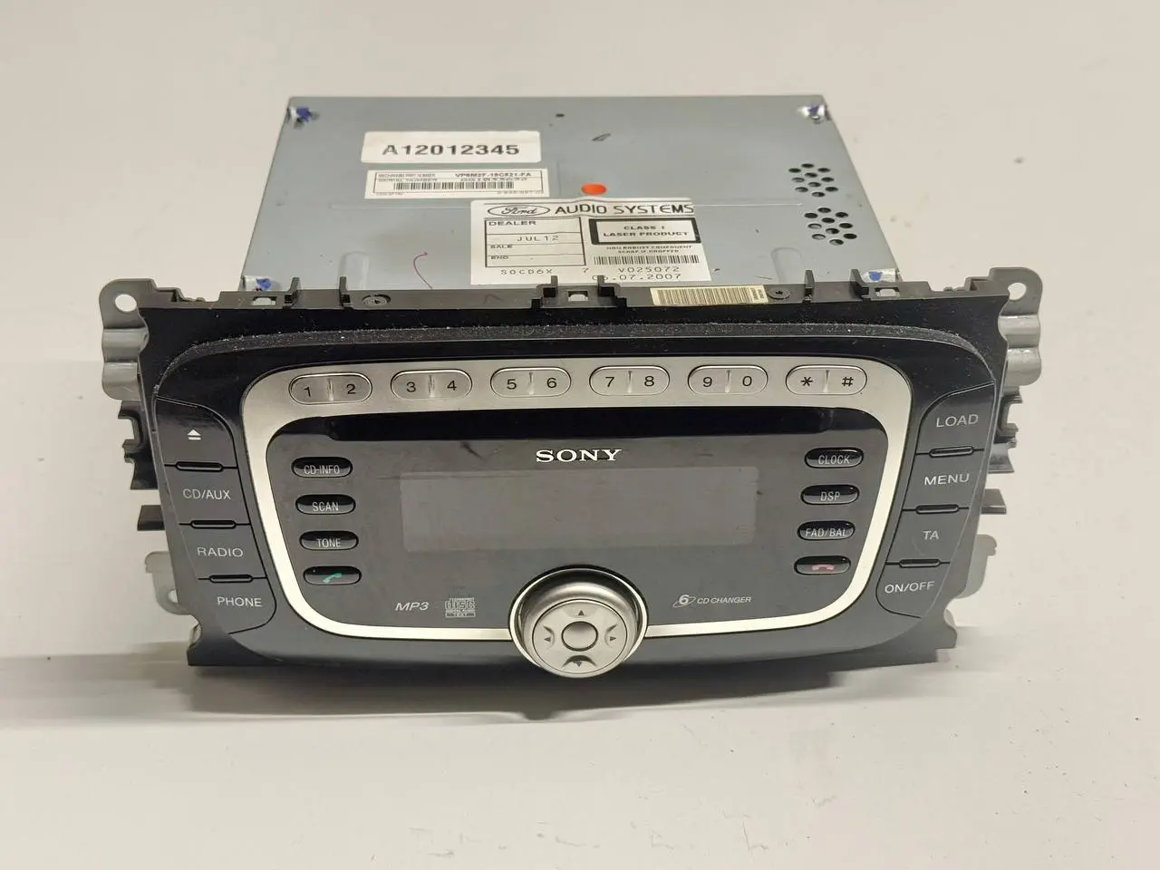 Audiosystem Sony Radio CD FORD Mondeo CA2 2.0L TDCi 2008 VP6M2F18C821FA