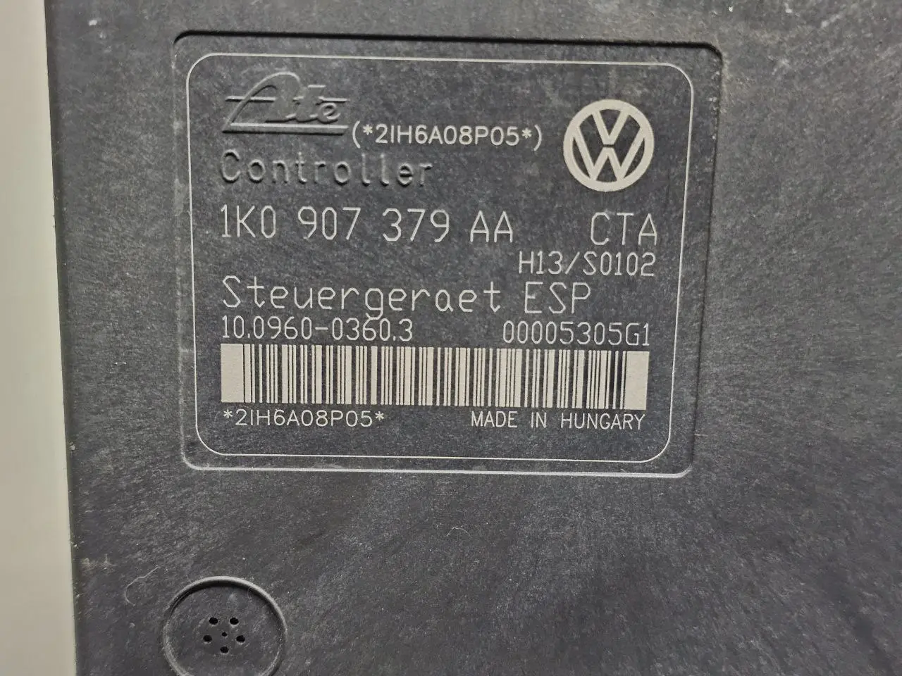 ABS Steuergerät VW Golf Plus 2006 5M1 1,6 1K0907379, 1K0614517