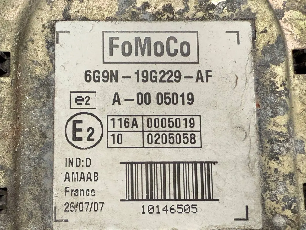 Alarmanlage Sirene FORD Mondeo CA2 2.0L TDCi 2008 6G9N19G229