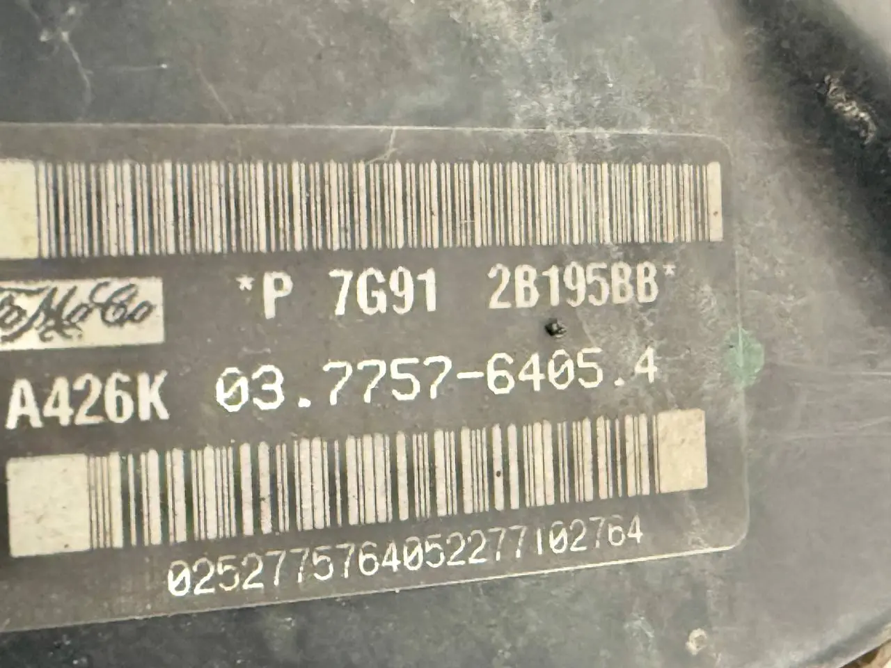 Bremskraftverstaerker FORD Mondeo CA2 2.0L TDCi 2008 7G912B195BB