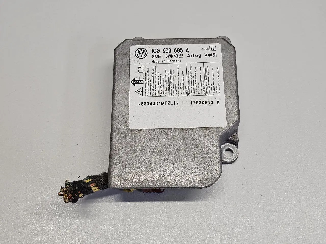 Airbagsteuergerät VW New Beetle 1C1 1.4 2004 1C0909605