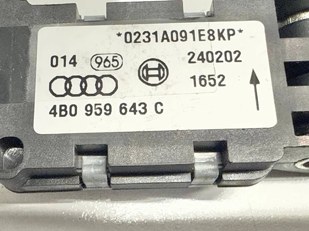 Original Airbagsensor A6 Avant 4B5 TDI 2.5L 2002 4B0959643C, 4B0959643