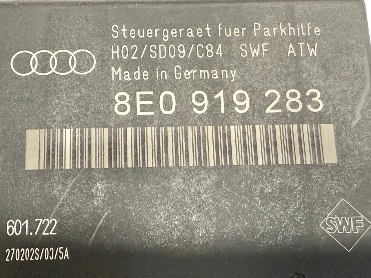 Steuergerät Einparkhilfe PDC Audi A6 Avant 4B5 TDI 2.5L 2002 8E0919283