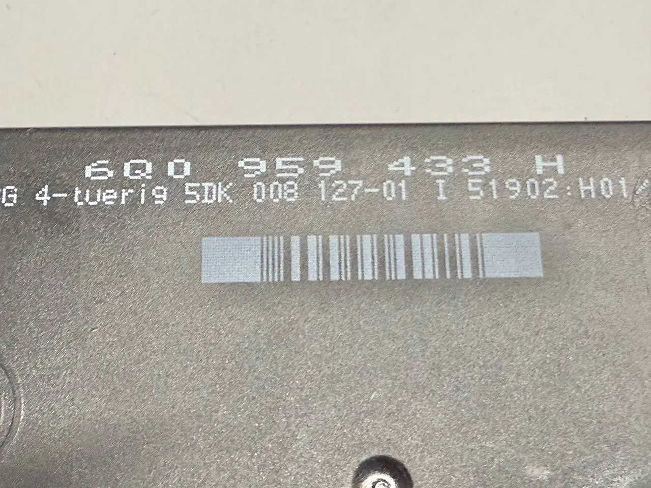 Komfortsteuergerät KSG Gebraucht VW Polo 9N1 1,2L 2002 6Q0959433H