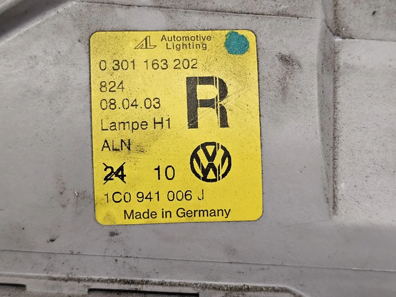 Scheinwerfer komplett Rechts VW New Beetle 1C1 1.4 2004 1C0941006