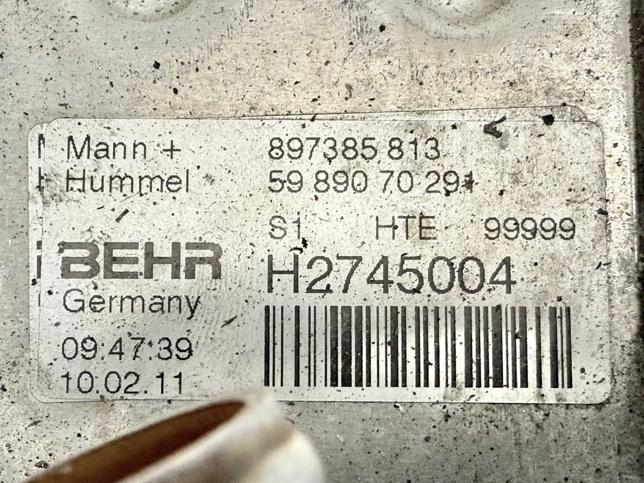 Oelkuehler Oelfiltergehäuse fuer Astra H Corsa D ASTRA-H 1.6 DOHC 2007 897385813