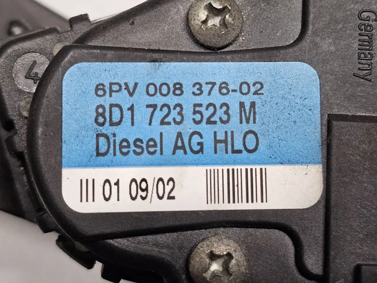 Elektronisches Gaspedal Audi A6 Avant 4B5 TDI 2.5L 2002 6PV00837602