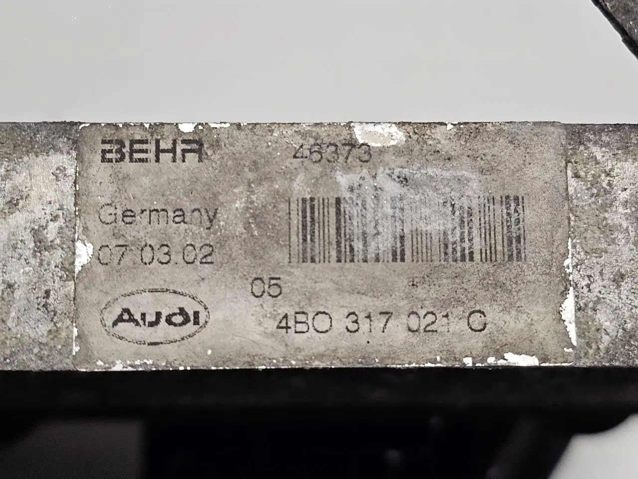 Getriebeoelkuehler Oelkuehler Audi A6 Avant 4B5 TDI 2.5L 2002 4B0317021C
