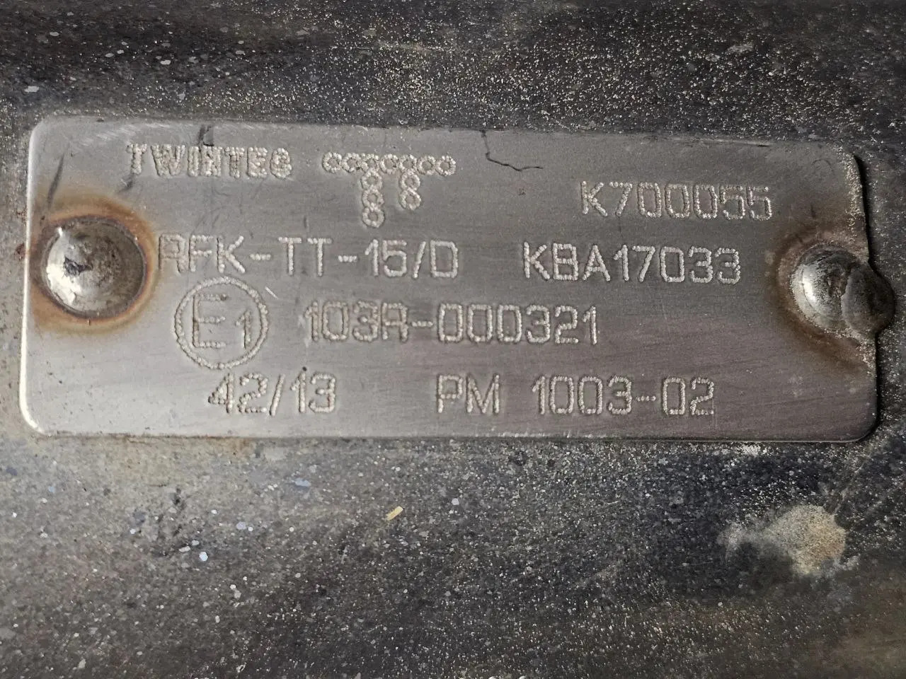 Dieselpartikelfilter Partikelfilter Audi A6 Avant 4B5 TDI 2.5L 2002 RFKTT15D