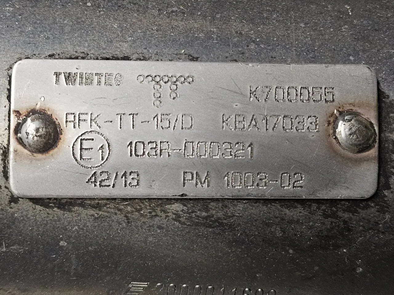 Dieselpartikelfilter Partikelfilter Audi A6 Avant 4B5 TDI 2.5L 2002 RFKTT15D