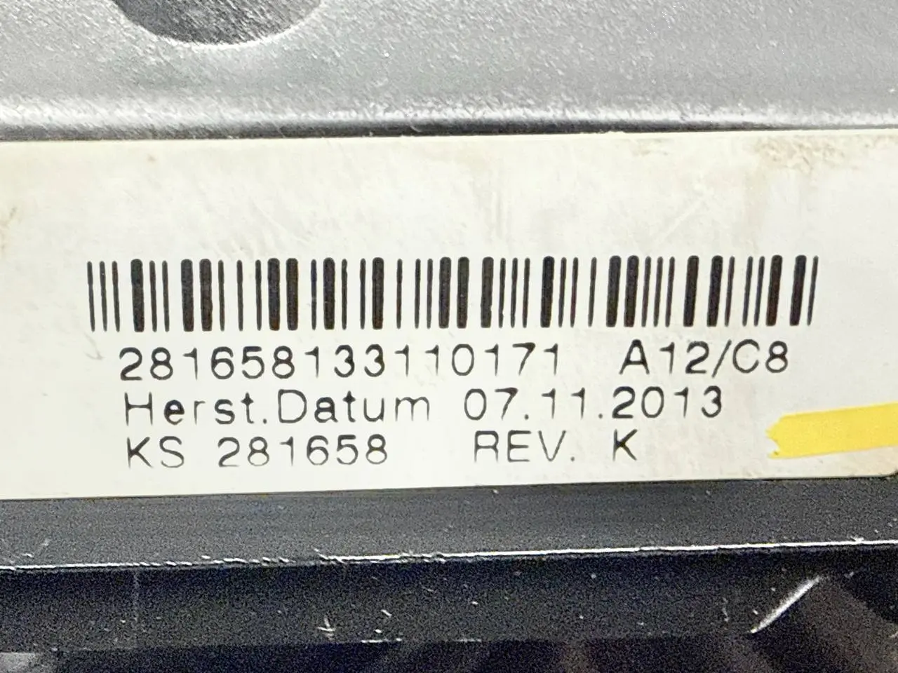 Motorsteuergeraet ECU Motorsteuerung ASTRA-H 1.6 DOHC 2007 93184341
