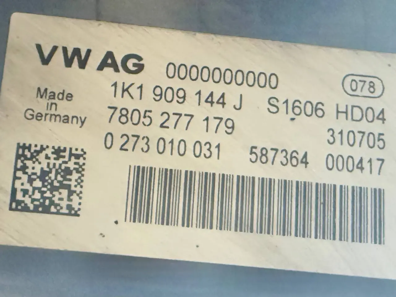 Elektrisches Lenkgetriebe Golf5 1K1 Touran 1T1 VW Golf5 1K1 1.4L 1K1909144J